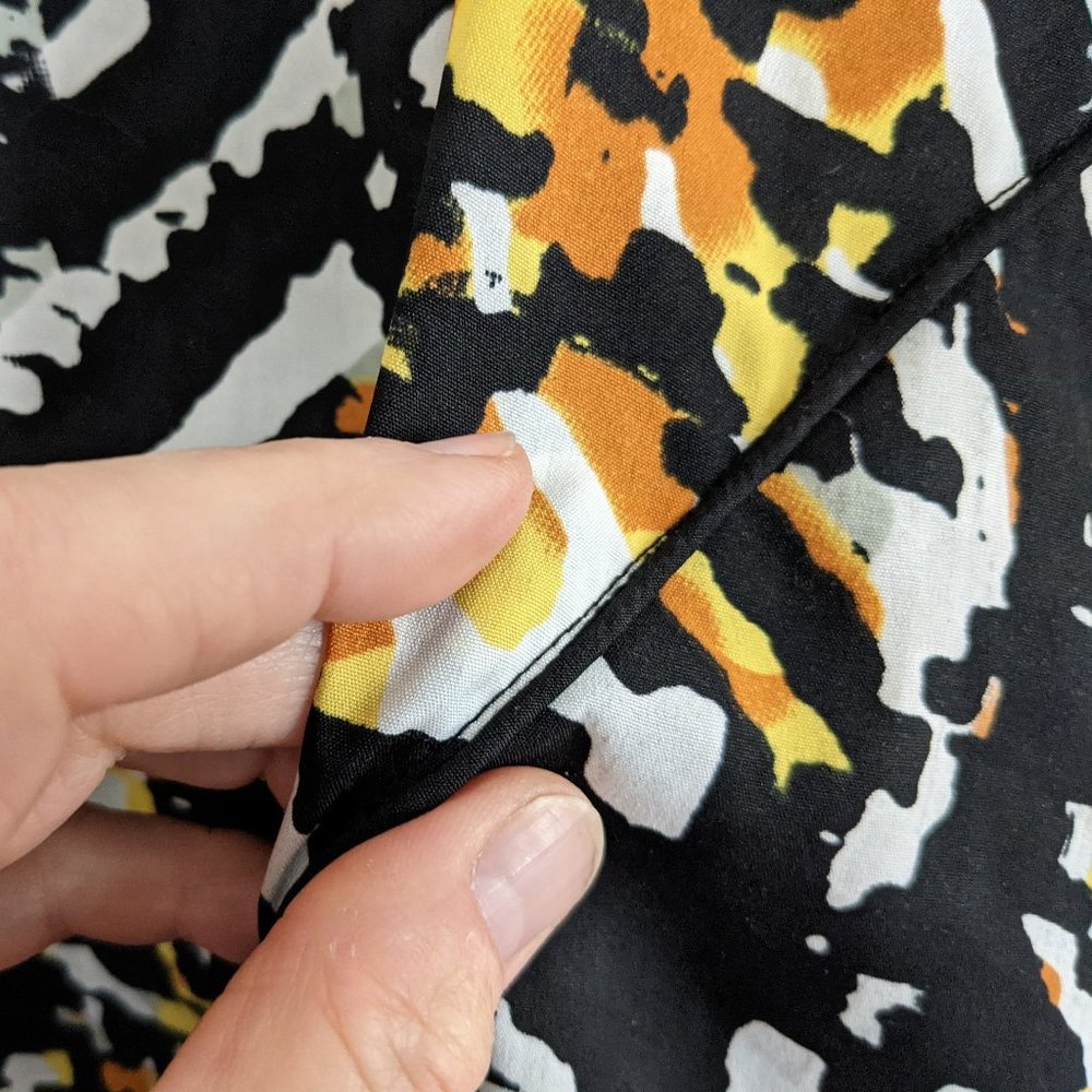 Walter Baker W118 Black Print Asymmetrical Dress M - Picture 9 of 15